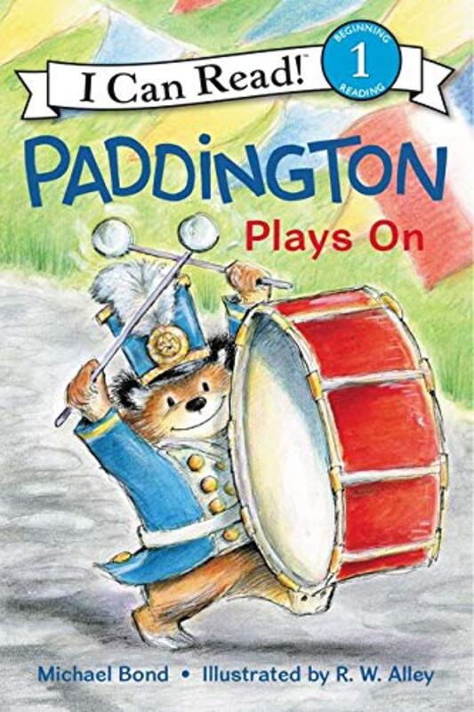 Book cover for "Paddington Plays On" by Michael Bond