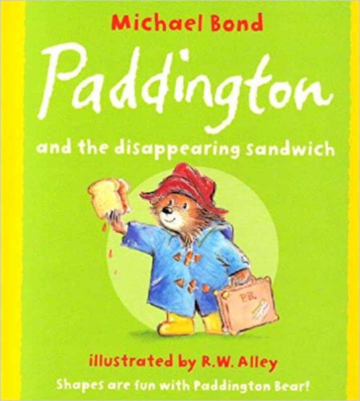Book cover for "Paddington and the Disappearing Sandwich" by Michael Bond