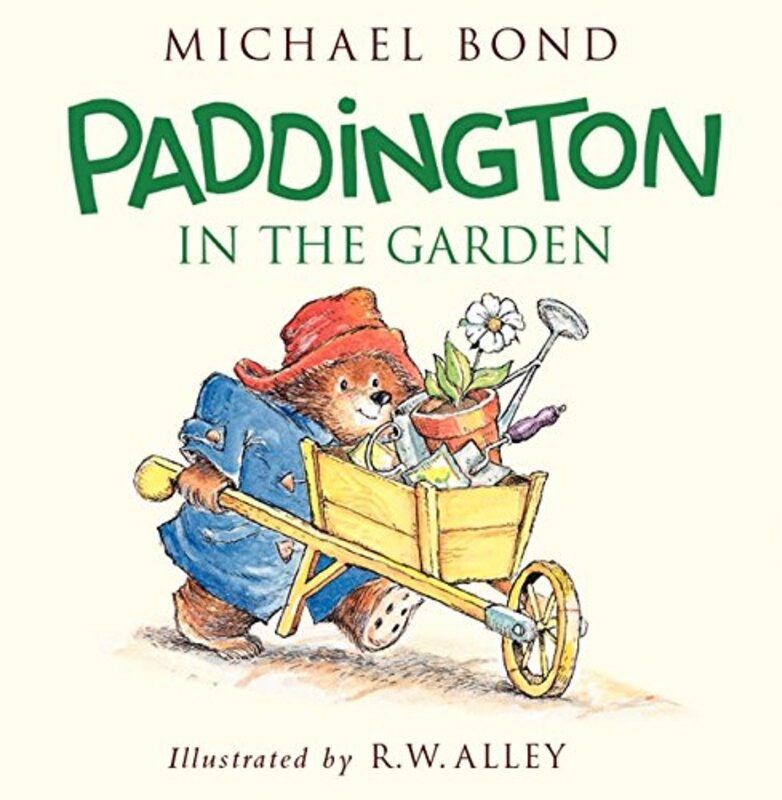 Book cover for "Paddington in the Garden" by Michael Bond