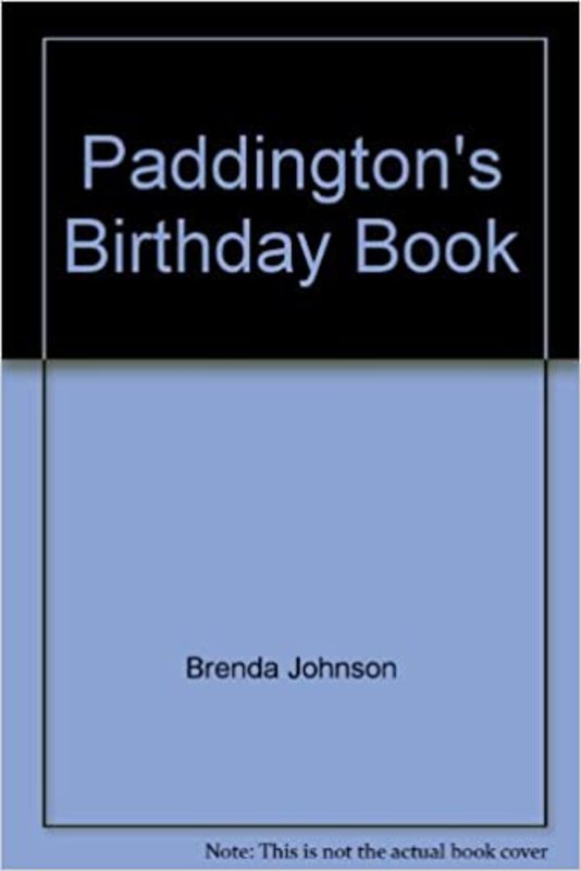Book cover for "Paddington's Birthday Book" by Michael Bond