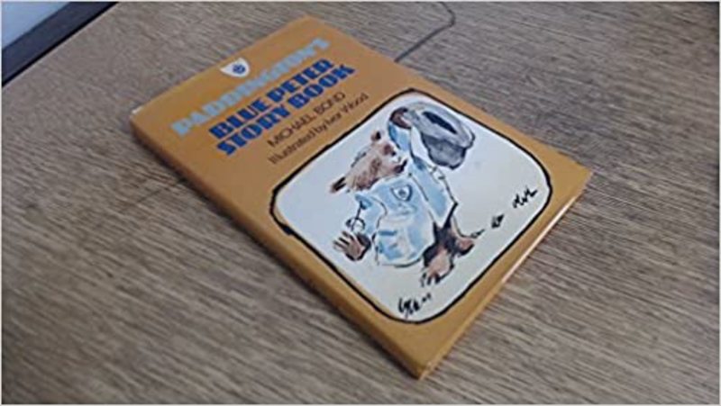 Book cover for "Paddington's Blue Peter Story Book" by Michael Bond