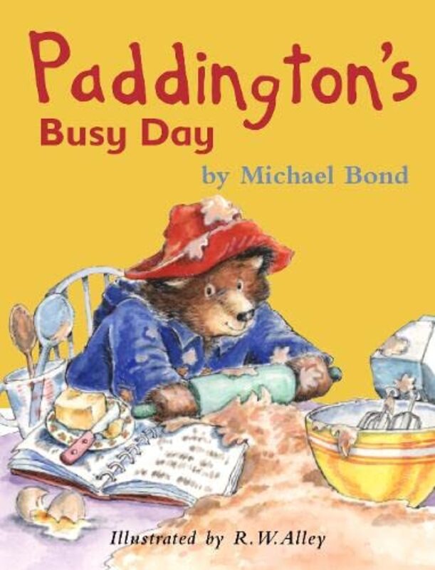 Book cover for "Paddington's Busy Day" by Michael Bond