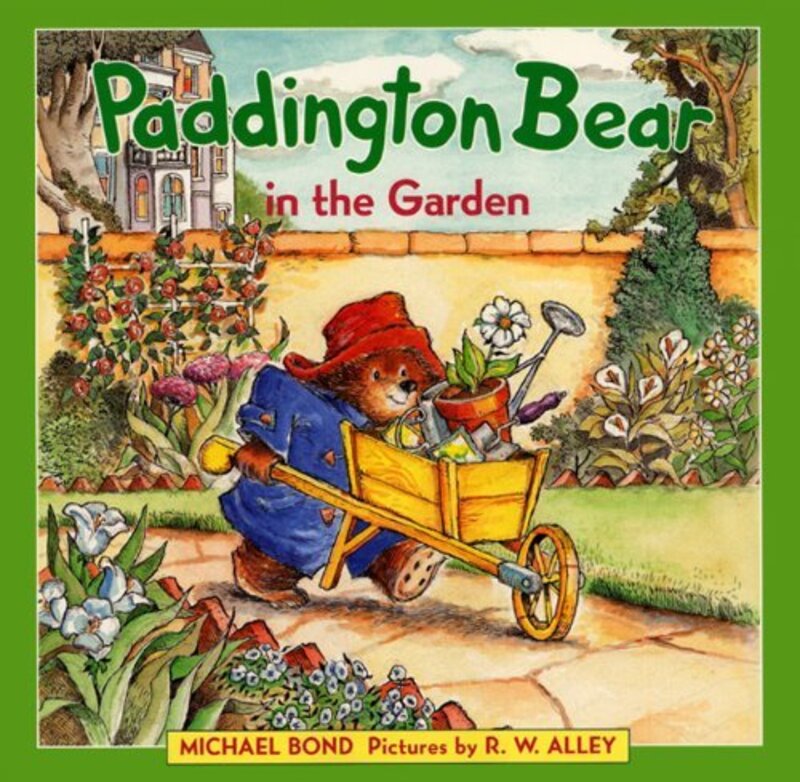 Book cover for "Paddington's Garden" by Michael Bond