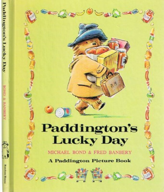 Book cover for "Paddington's Lucky Day" by Michael Bond