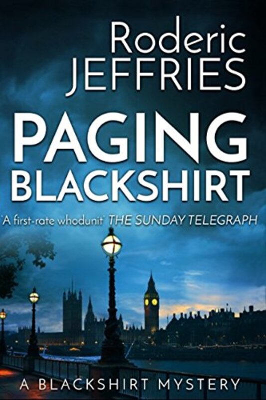 Book cover for "Paging Blackshirt" by Roderic Jeffries
