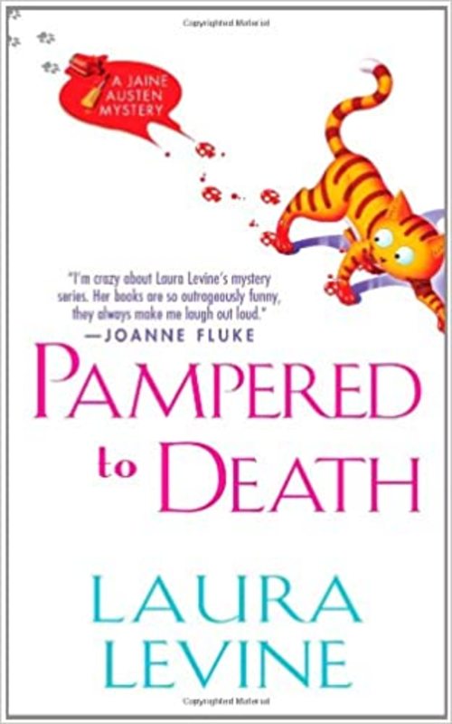 Book cover for "Pampered to Death" by Laura Levine