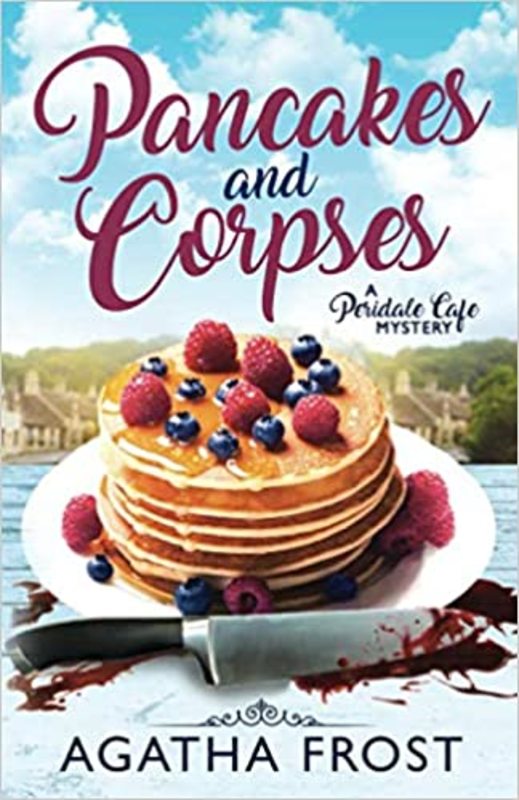 Book cover for "Pancakes and Corpses" by Agatha Frost