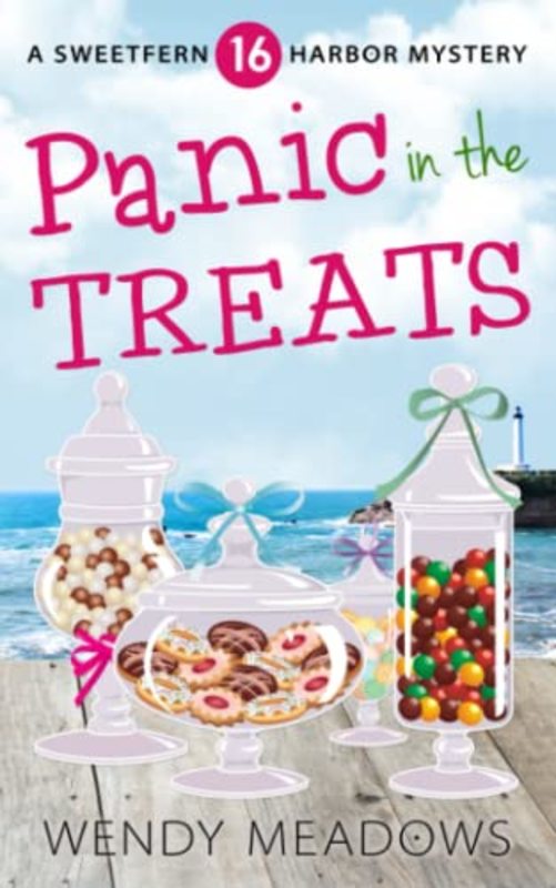 Book cover for "Panic in the Treats" by Wendy Meadows