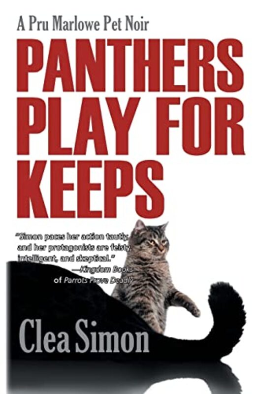 Book cover for "Panthers Play for Keeps" by Clea Simon