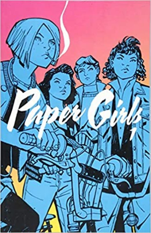 Book cover for "Paper Girls" by Brian K Vaughan
