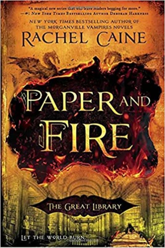 Book cover for "Paper and Fire" by Rachel Caine