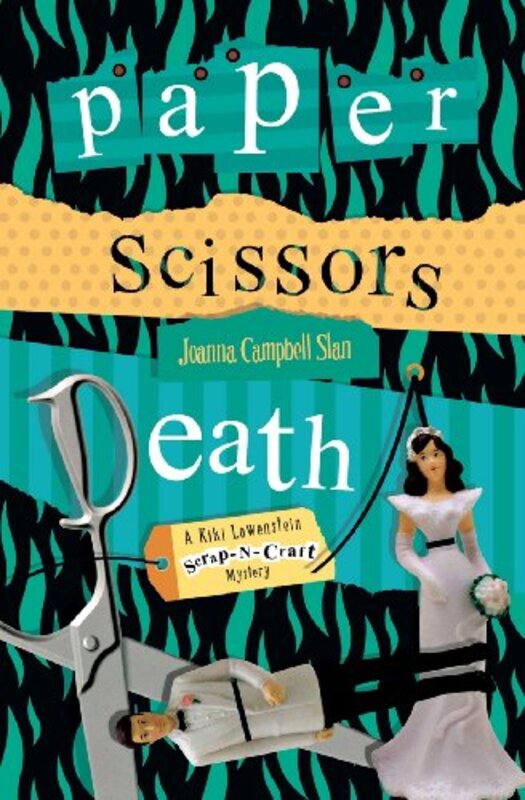Book cover for "Paper, Scissors, Death" by Joanna Campbell Slan