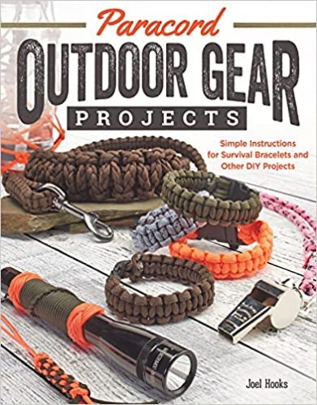 Book cover for "Paracord Outdoor Gear Projects" by Pepperell Company