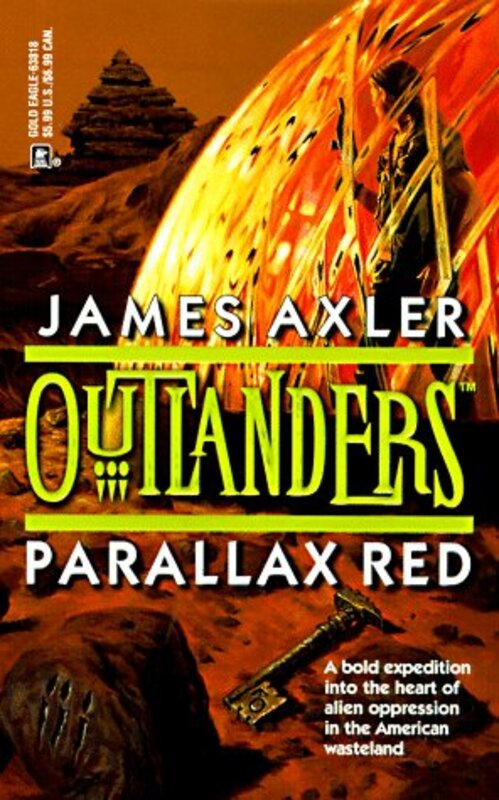 Book cover for "Parallax Red" by James Axler