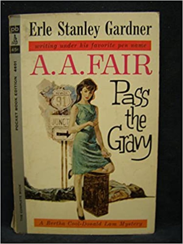 Book cover for "Pass the Gravy" by Erle Stanley Gardner