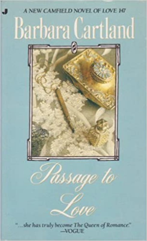 Book cover for "Passage to Love" by Barbara Cartland