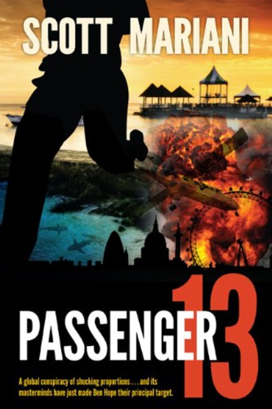 Book cover for "Passenger 13" by Scott Mariani