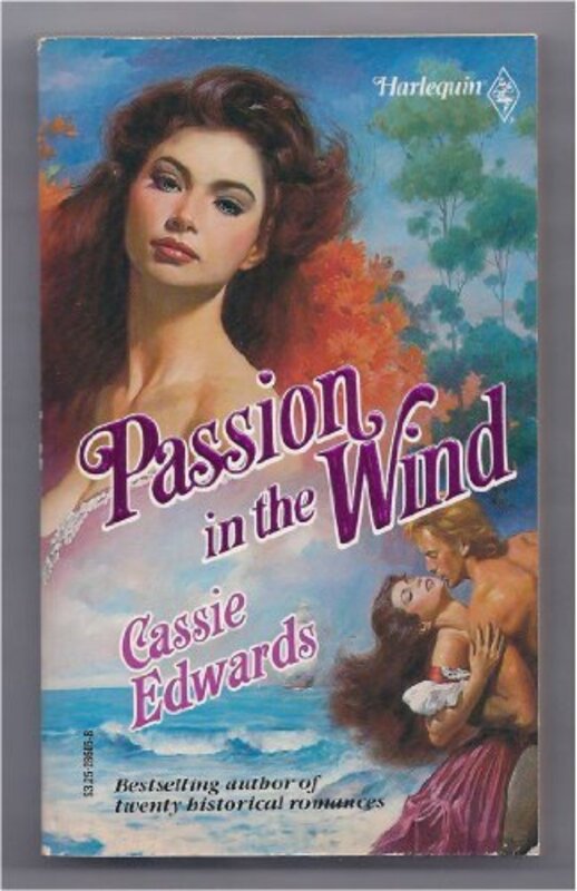 Book cover for "Passion In The Wind" by Cassie Edwards