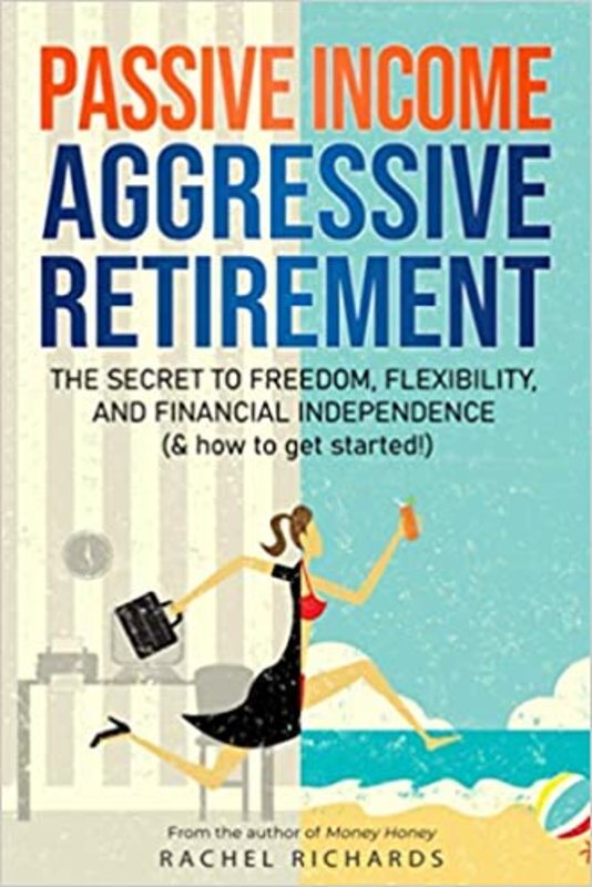 Book cover for "Passive Income, Aggressive Retirement" by Rachel Richards