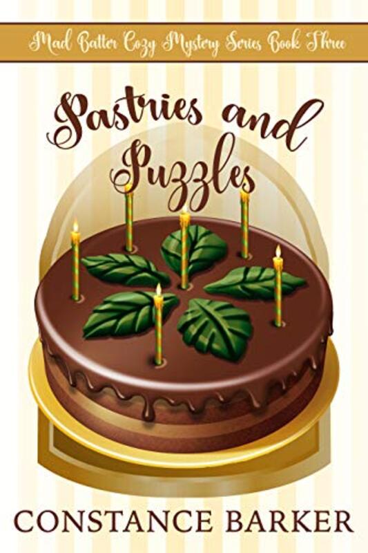 Book cover for "Pastries and Puzzles" by Constance Barker