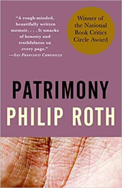 Book cover for "Patrimony" by Philip Roth