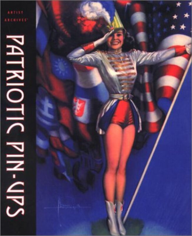 Book cover for "Patriotic Pin Ups" by Max Allan Collins