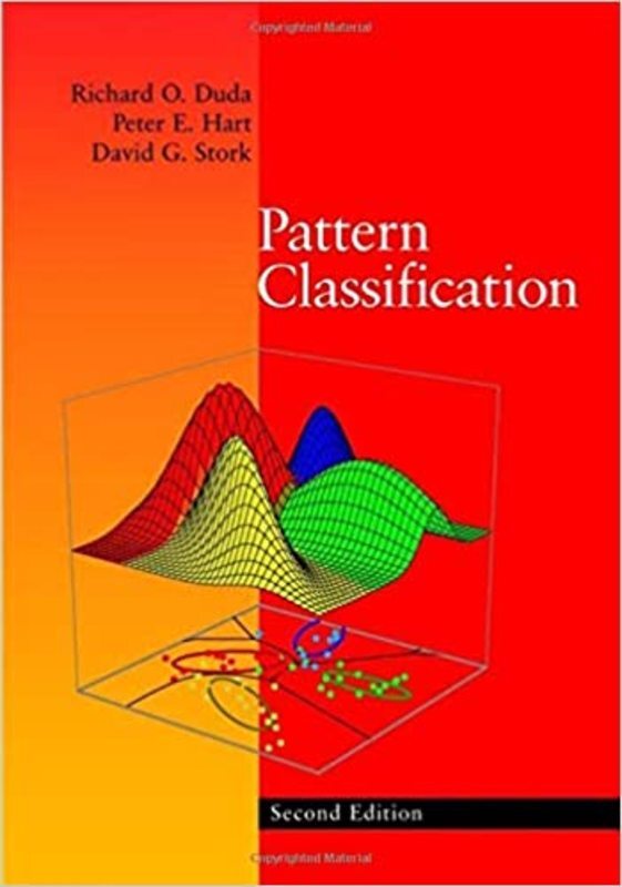 Book cover for "Pattern Classification" by Richard O. Duda