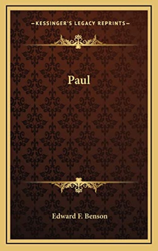 Book cover for "Paul" by EF Benson