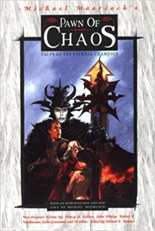 Book cover for "Pawn of Chaos" by Michael Moorcock