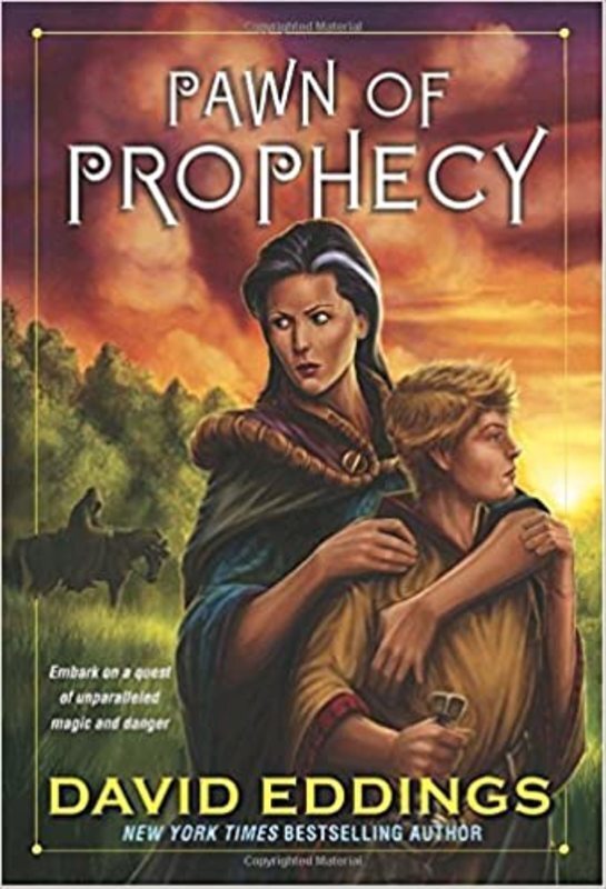 Book cover for "Pawn of Prophecy" by David Eddings