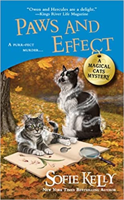 Book cover for "Paws and Effect" by Sofie Kelly