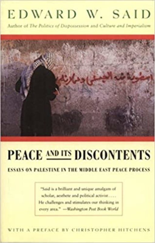 Book cover for "Peace And Its Discontents" by Edward W. Said