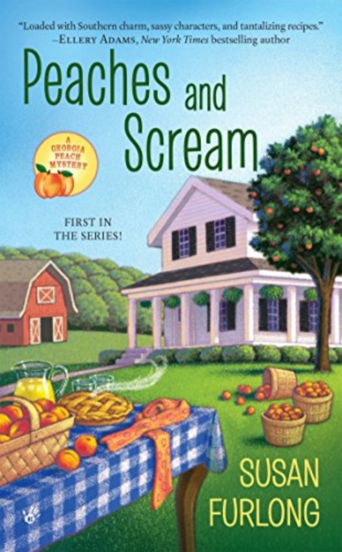 Book cover for "Peaches and Scream" by Susan Furlong