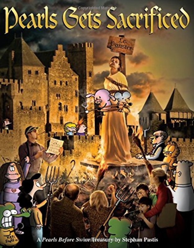 Book cover for "Pearls Gets Sacrificed" by Stephan Pastis