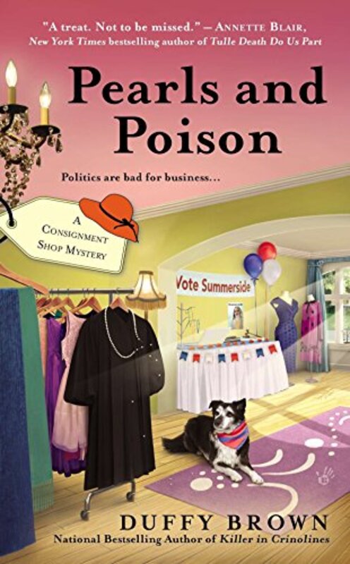 Book cover for "Pearls and Poison" by Duffy Brown