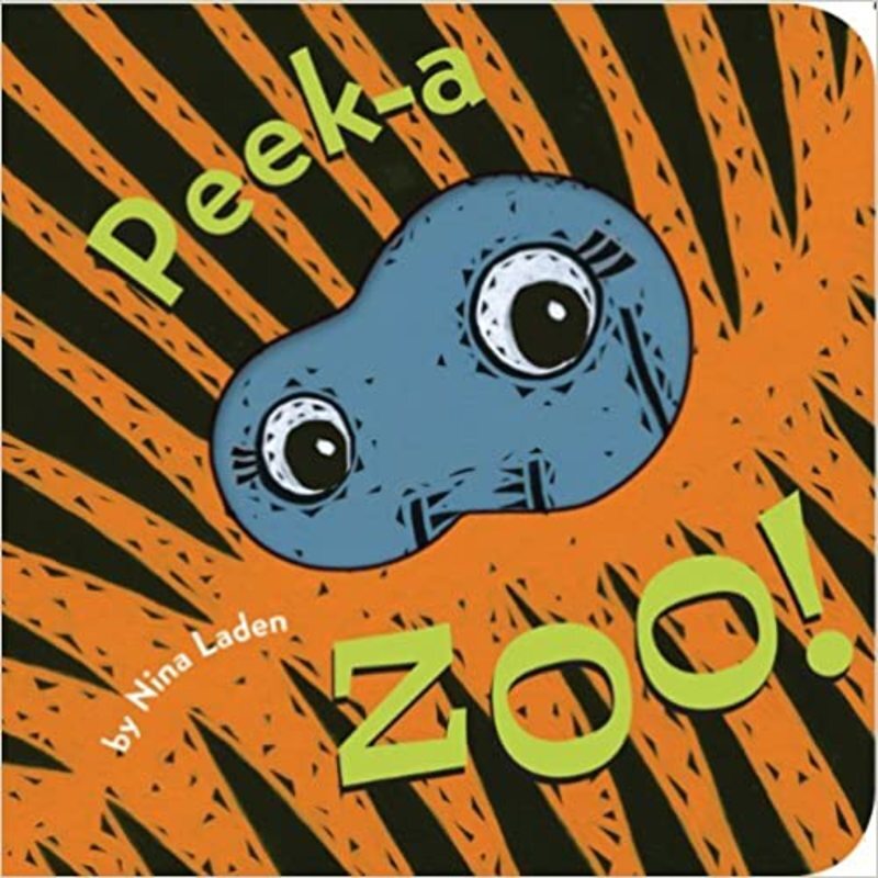 Book cover for "Peek-A-Zoo!" by Nina Laden
