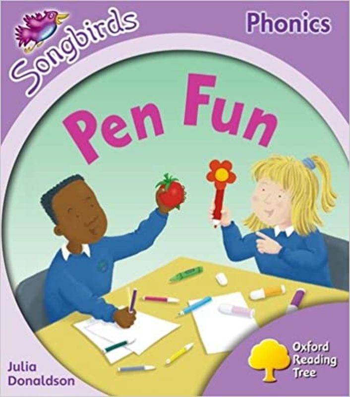 Book cover for "Pen Fun" by Julia Donaldson