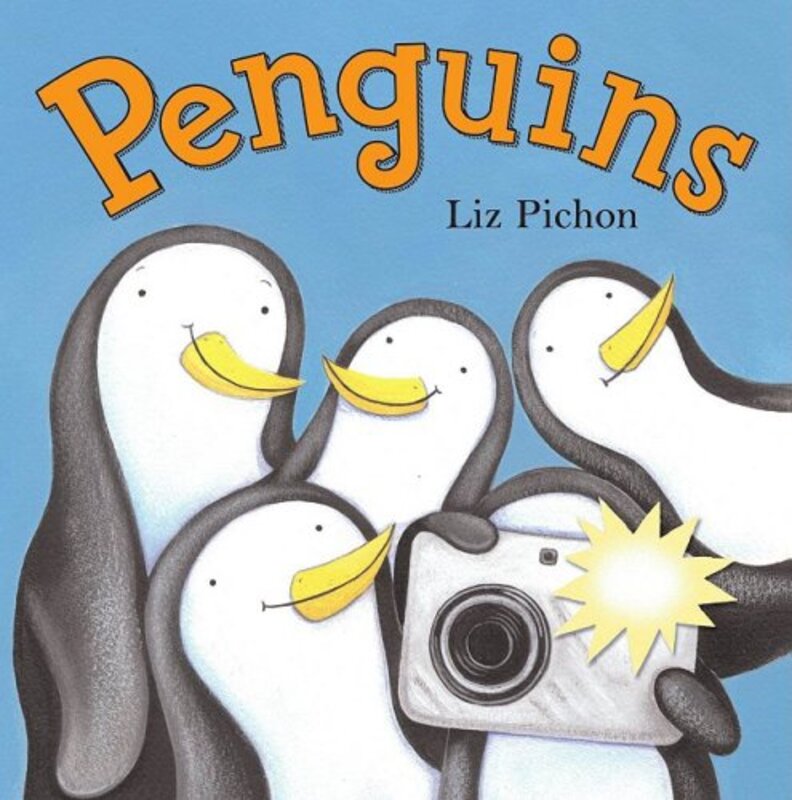 Book cover for "Penguins" by Liz Pichon