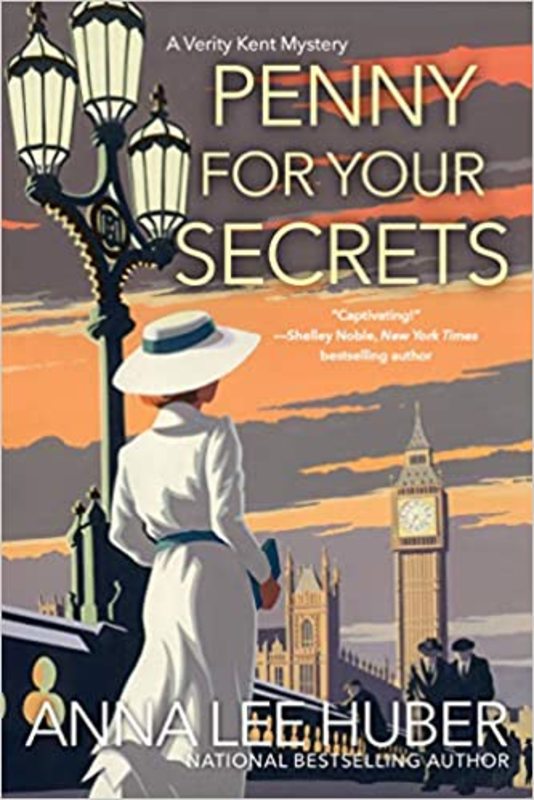 Book cover for "Penny for Your Secrets" by Anna Lee Huber
