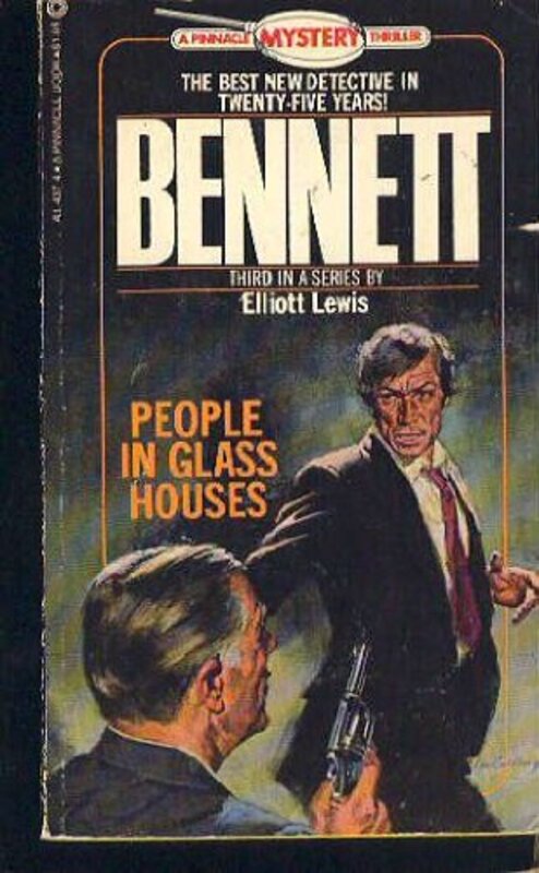 Book cover for "People in Glass Houses" by Elliott Lewis