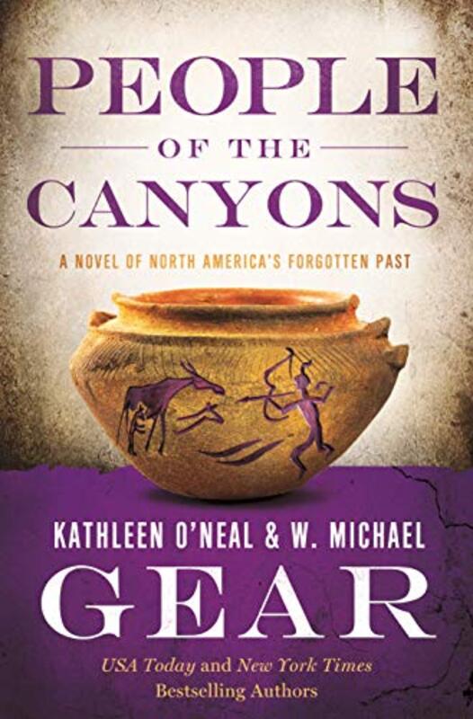 Book cover for "People of the Canyons" by W Michael Gear