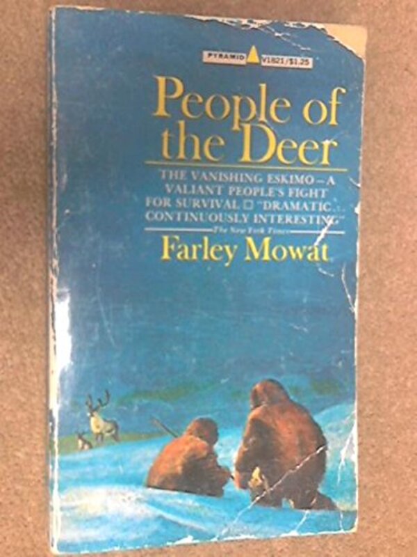 Book cover for "People of the Deer" by Farley Mowat