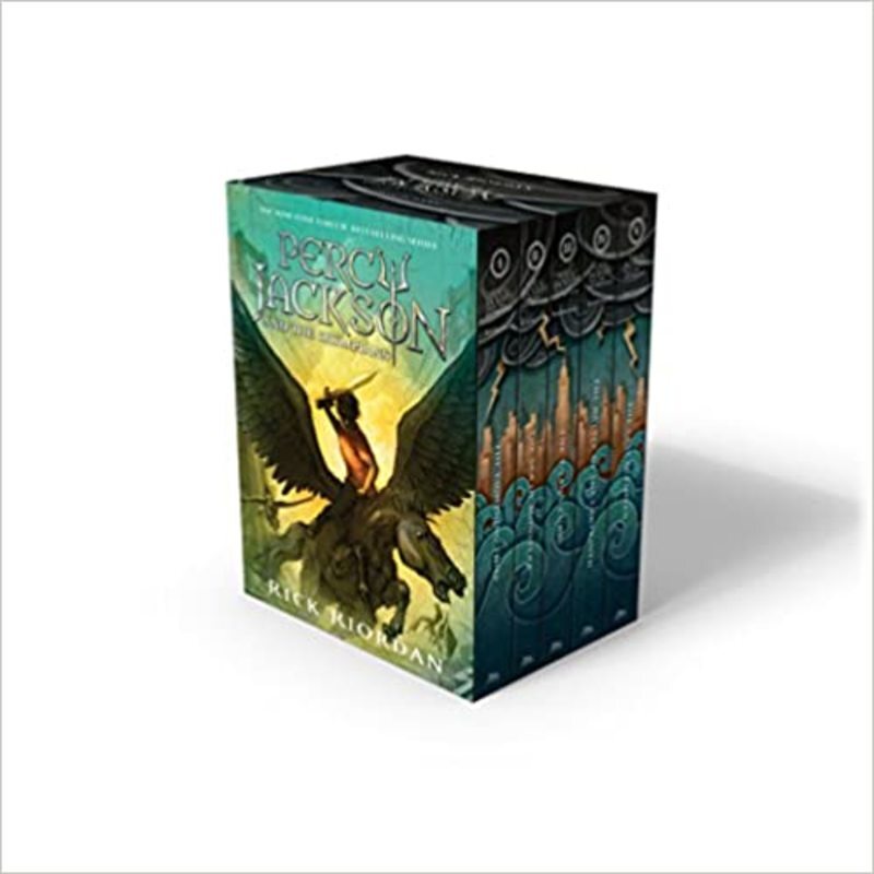 Book cover for "Percy Jackson and the Olympians"