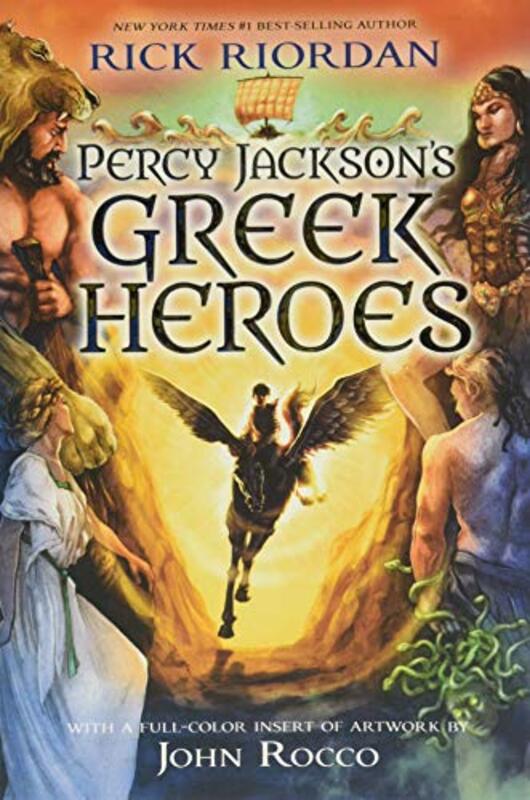 Book cover for "Percy Jackson's Greek Heroes"