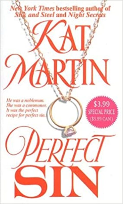 Book cover for "Perfect Sin" by Kat Martin