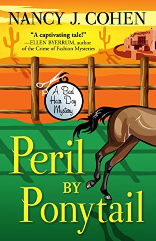 Book cover for "Peril by Ponytail" by Nancy J Cohen