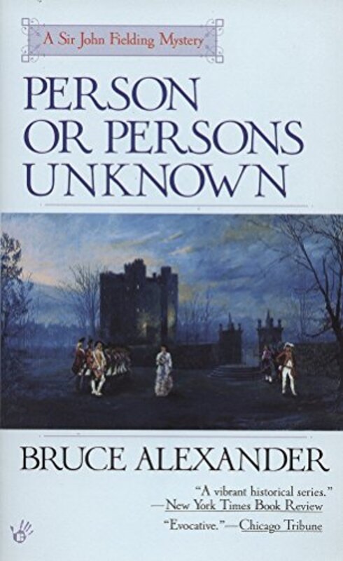 Book cover for "Person or Persons Unknown" by Bruce Alexander