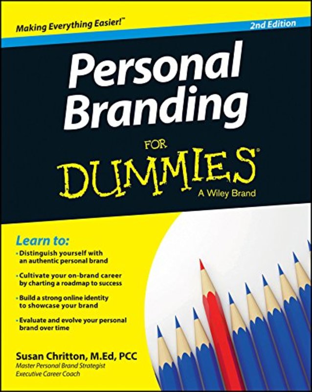Book cover for "Personal Branding For Dummies" by Susan Chritton
