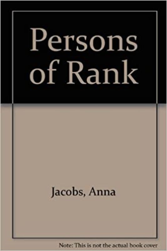 Book cover for "Persons of Rank" by Anna Jacobs
