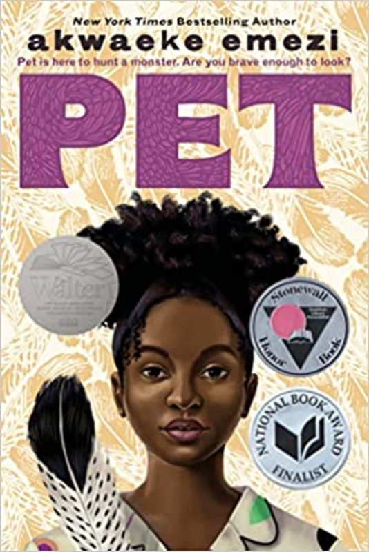 Book cover for "Pet" by Akwaeke Emezi